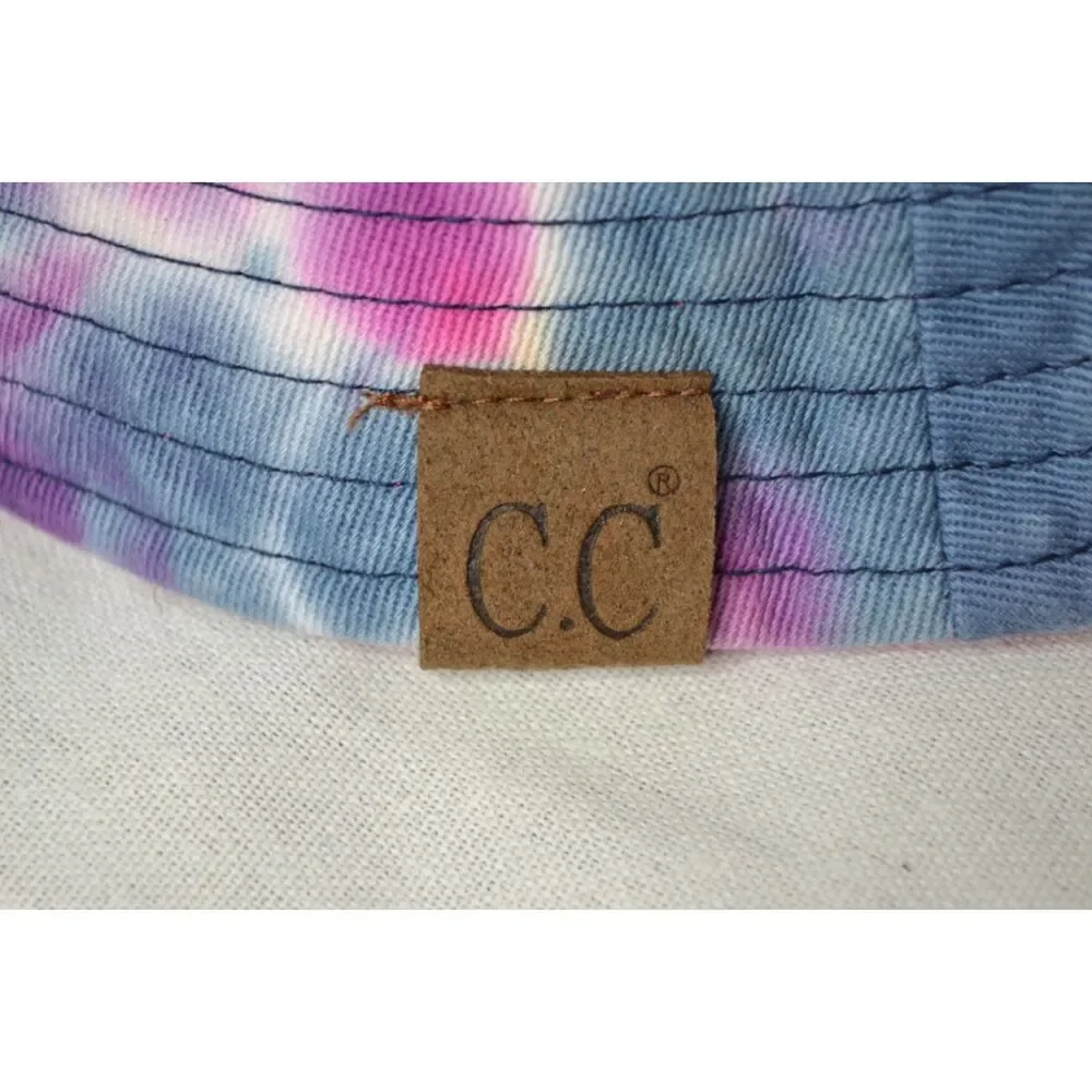 C.C. Women's OS Tie Dye Reversible Packable Bucket Hat